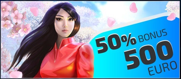 50% bonus up to 500 EUR