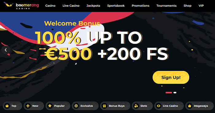 boomerang casino mobile